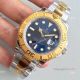 Swiss Copy Rolex Yacht-master 2836 Watch 2-Tone Blue Face (3)_th.jpg